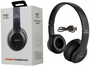Juhtmeta kõrvaklapid mikrofoniga p47 hind ja info | Kõrvaklapid | kaup24.ee