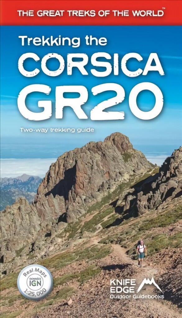 Trekking the Corsica GR20 - Two-Way Trekking Guide - Real IGN Maps 1:25,000 hind ja info | Tervislik eluviis ja toitumine | kaup24.ee