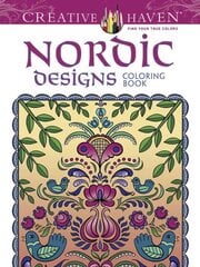 Creative Haven Nordic Designs Collection Coloring Book hind ja info | Tervislik eluviis ja toitumine | kaup24.ee