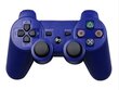 Mängukonsool Games World PS3 Doubleshock 3 juhtmevaba mängukonsool, juhtkang, sinine PS3 jaoks hind ja info | Mängupuldid | kaup24.ee
