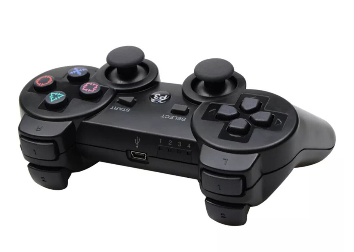 Games World PS3 Doubleshock 3 juhtmevaba mängukontroller, must juhtkang PS3 jaoks hind ja info | Mängupuldid | kaup24.ee
