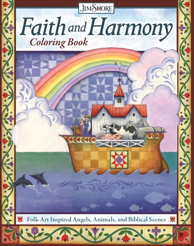 Faith and Harmony Coloring Book: Folk-Art Inspired Angels, Animals, and Biblical Scenes цена и информация | Tervislik eluviis ja toitumine | kaup24.ee