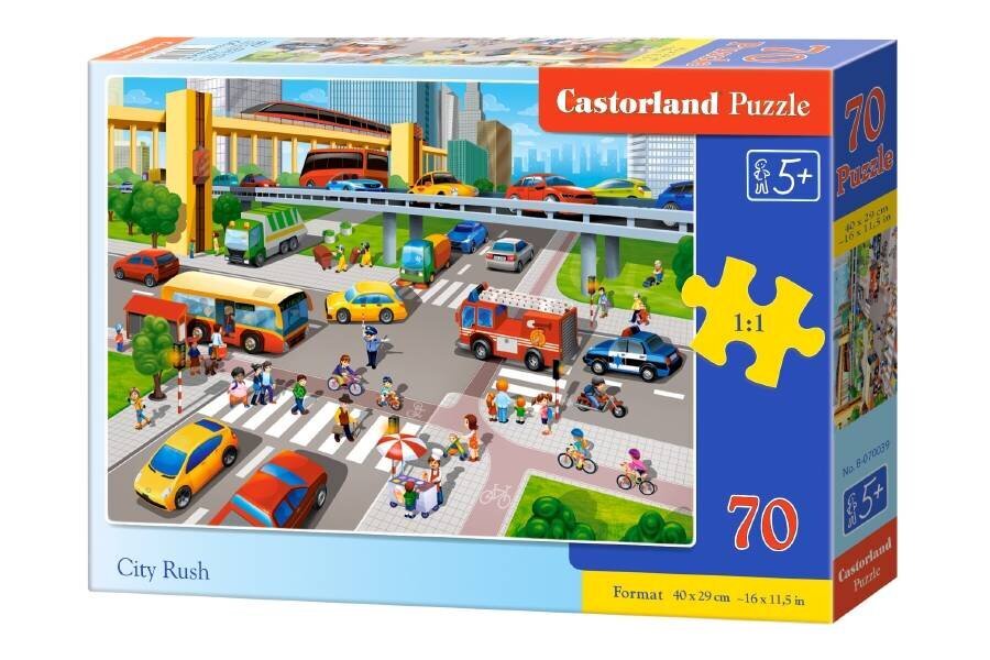 Castorland City Rush pusle, 70 tükki hind ja info | Pusled | kaup24.ee