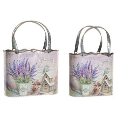 Rippvalgusti DKD Home Decor Metal Lilac (2 tk) hind ja info | Dekoratiivsed lillepotid | kaup24.ee