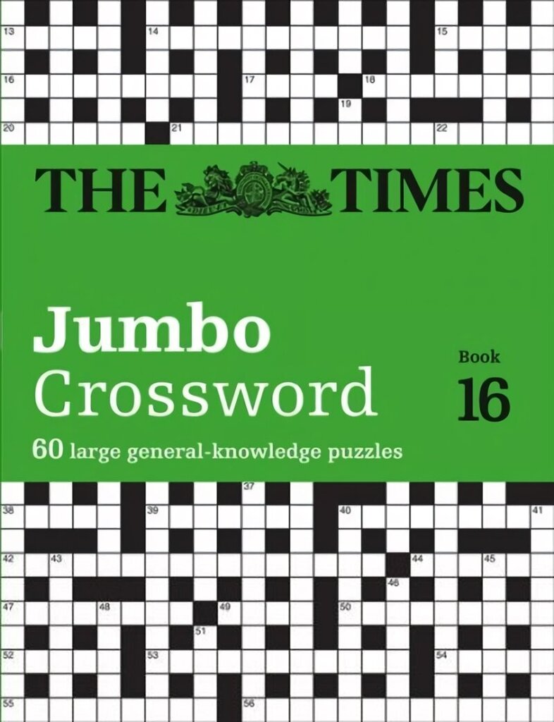 Times 2 Jumbo Crossword Book 16: 60 Large General-Knowledge Crossword Puzzles hind ja info | Tervislik eluviis ja toitumine | kaup24.ee