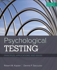 Psychological Testing: Principles, Applications, and Issues 9th edition цена и информация | Книги по социальным наукам | kaup24.ee