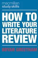 How to Write Your Literature Review 1st ed. 2021 цена и информация | Книги по социальным наукам | kaup24.ee