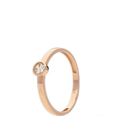 Золотое кольцо с цирконом цена и информация | Кольцо | kaup24.ee