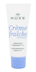 Niisutav näokreem kuivale nahale Nuxe Creme Fraiche, 30 ml цена и информация | Кремы для лица | kaup24.ee