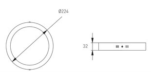 LED-valgusti ORIS PLUS 19W AC220-240V IP20 4000 K 1520 lm 120° hind ja info | Süvistatavad ja LED valgustid | kaup24.ee