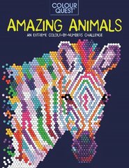 Colour Quest (R): Amazing Animals: An Extreme Colour by Numbers Challenge цена и информация | Книги о питании и здоровом образе жизни | kaup24.ee