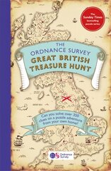 Ordnance Survey Great British Treasure Hunt: Can you solve over 350 clues on a puzzle adventure from your own home? цена и информация | Развивающие книги | kaup24.ee