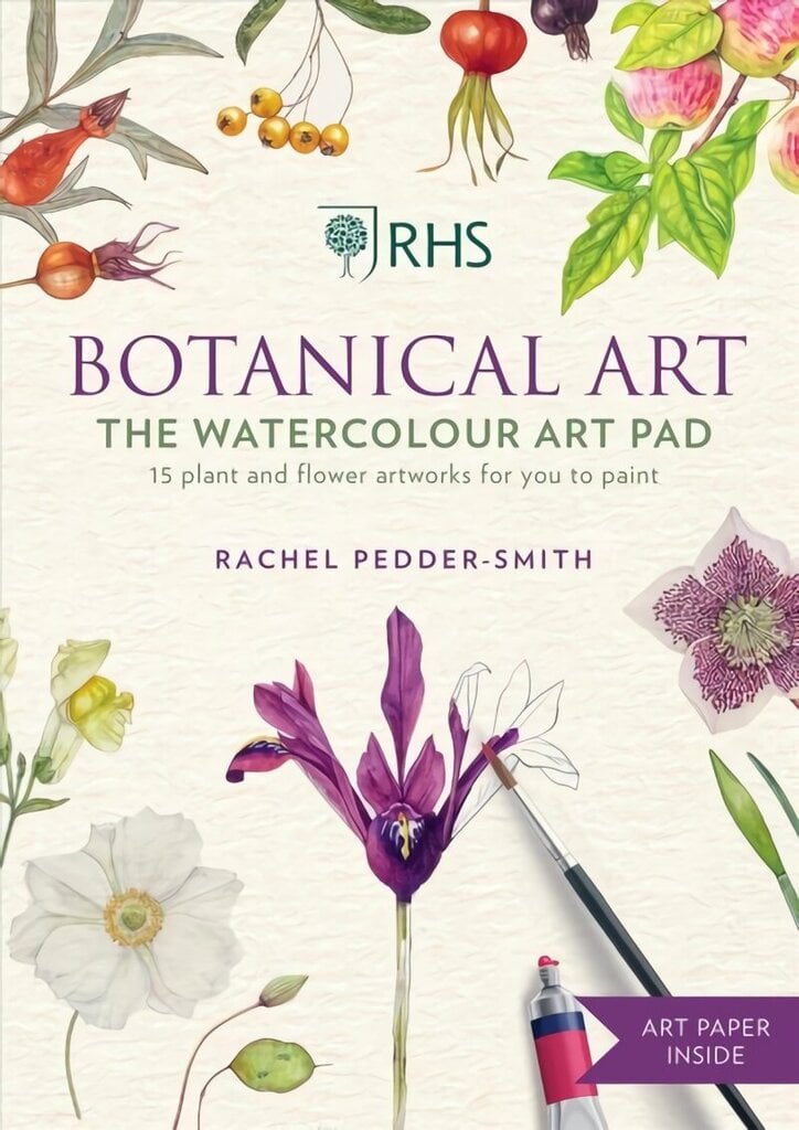 RHS Botanical Art Watercolour Art Pad: 15 plant and flower artworks for you to paint цена и информация | Tervislik eluviis ja toitumine | kaup24.ee