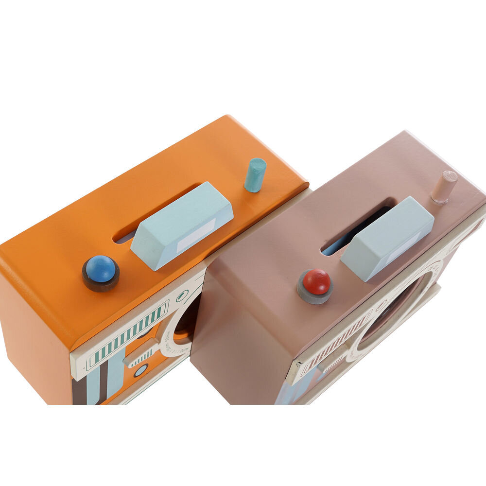 Rahakassa DKD Home Decor oranž roosa fotokaamera puit MDF (2 pcs) hind ja info | Originaalsed rahakassad | kaup24.ee