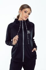 Женская толстовка SPORTING HOODIE ZIP, черная цена и информация | Спортивная одежда для женщин | kaup24.ee