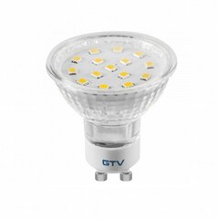 Лампа GTV LED GU10 4Вт, 230В, 6400К, 340лм, 120° цена и информация | Лампочки | kaup24.ee