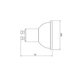 Led pirn GTV GU10 10 W, 220-240 V, 4000K, 720lm, 120° hind ja info | Lambipirnid, lambid | kaup24.ee