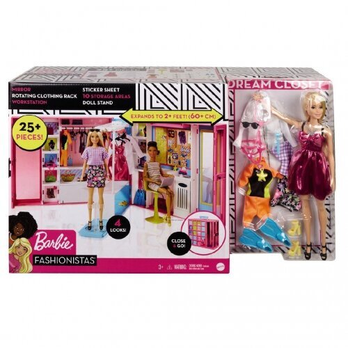 Pöörleva riiuliga unistuste riidekapp Barbie® цена и информация | Tüdrukute mänguasjad | kaup24.ee