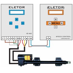 Контроллер привода воздухозаборника с потенциометром Eletor IC-AC, 230 В переменного тока, 2A, управление 0-10 В, правый/левый выход цена и информация | Аксессуары для вентиляционного оборудования | kaup24.ee