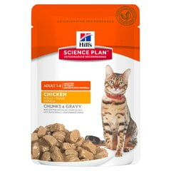 Hill's гуляш с курицей Science Plan Adult 1-6 Optimal Care, 12x85 g цена и информация | Кошачьи консервы | kaup24.ee