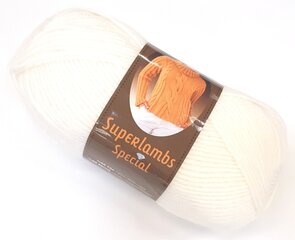 Пряжа для вязания NAKO Superlambs Special, цвет белый 208BT цена и информация | Принадлежности для вязания | kaup24.ee