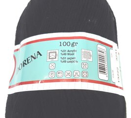 Kudumislõng Lanoso Dorena 100 g, värvus must 13222 hind ja info | Kudumistarvikud | kaup24.ee