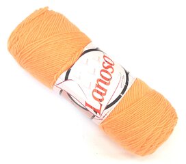 Kudumislõng Lanoso Bonito 100 g, värvus oranž 6 hind ja info | Kudumistarvikud | kaup24.ee