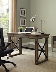 Kirjutuslaud Dorel Home Veneer, pruun цена и информация | Компьютерные, письменные столы | kaup24.ee