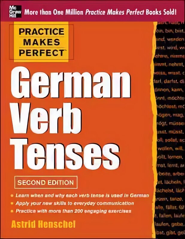 Practice Makes Perfect German Verb Tenses: With 200 Exercises plus Free Flashcard App 2nd edition цена и информация | Võõrkeele õppematerjalid | kaup24.ee