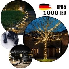 1000 LED-pirniga professionaalne õue valguskett Brosberg, soe valge цена и информация | Гирлянды | kaup24.ee