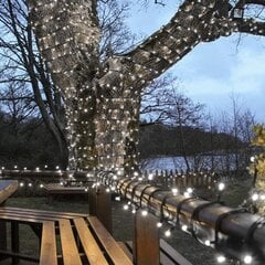 Профессиональная уличная гирлянда из 300 LED лампочек Brosberg, холодный белый цвет цена и информация | Гирлянды | kaup24.ee