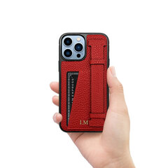 Zillionaire Pebbled Finger Pocket кожаный чехол для iPhone 13 Pro Max (6,7″) — Красный цена и информация | Чехлы для телефонов | kaup24.ee