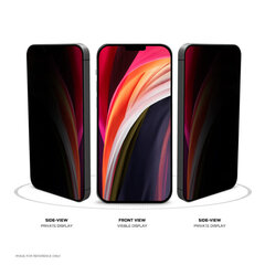 iPhone 12 Pro Max (6,7″) Anti-Spy täisekraani kaitseklaas (10D) hind ja info | Ekraani kaitsekiled | kaup24.ee