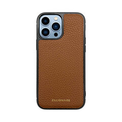 Zillionaire Pebbled кожаный чехол для iPhone 13 (6,1″) — Коричневый цена и информация | Чехлы для телефонов | kaup24.ee