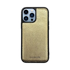 Zillionaire Pebbled кожаный чехол для iPhone 13 Pro Max (6,7″) — Золотой цена и информация | Чехлы для телефонов | kaup24.ee