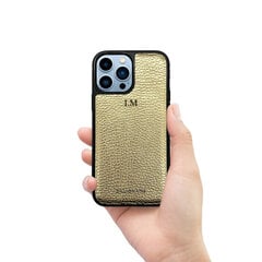ZILLIONAIRE iPhone 13 Pro Max (6,7″) Pebbled Nahast Ümbris – Kuld hind ja info | Telefoni kaaned, ümbrised | kaup24.ee