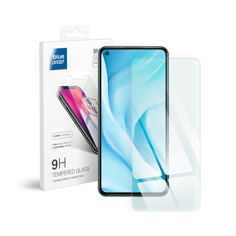 Xiaomi Redmi Note 10S (6,43″) ekraanikaitseklaas Blue Star 9H hind ja info | Ekraani kaitsekiled | kaup24.ee