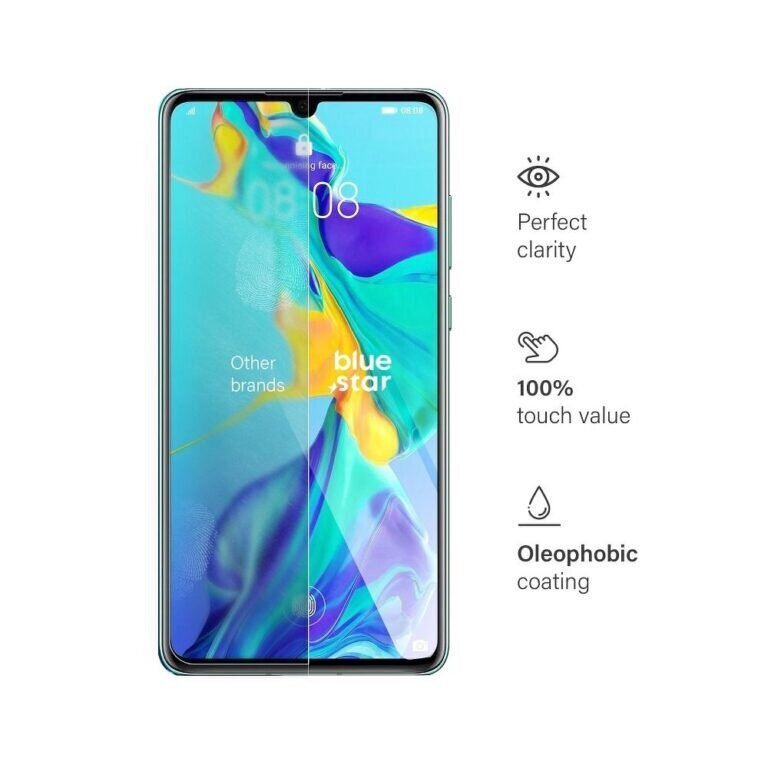 Huawei P30 (6,1″) ekraanikaitseklaas Blue Star 9H hind ja info | Ekraani kaitsekiled | kaup24.ee