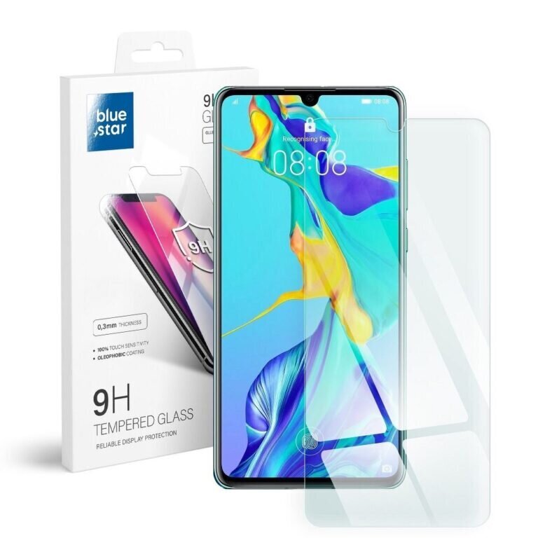 Huawei P30 (6,1″) ekraanikaitseklaas Blue Star 9H цена и информация | Ekraani kaitsekiled | kaup24.ee