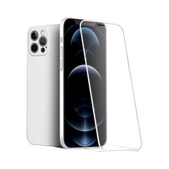 Защитный чехол с передним стеклом (9H) для iPhone 13 Pro (6,1″) — Белый цена и информация | Чехлы для телефонов | kaup24.ee