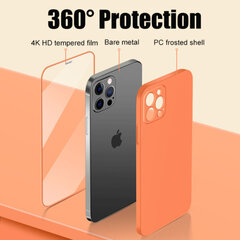Защитный чехол с передним стеклом (9H) для iPhone 13 Pro (6,1″) — Белый цена и информация | Чехлы для телефонов | kaup24.ee