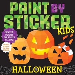 Paint by Sticker Kids: Halloween: Create 10 Pictures One Sticker at a Time! Includes Glow-in-the-Dark Stickers hind ja info | Väikelaste raamatud | kaup24.ee