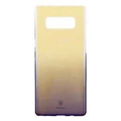 Baseus Glaze Case Impact Silicone Case for Samsung G955 Galaxy S8 Plus Transparent - Purple hind ja info | Telefoni kaaned, ümbrised | kaup24.ee