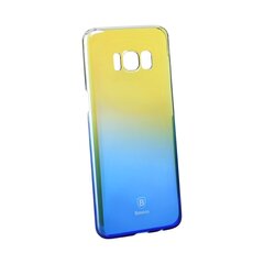 Baseus Glaze Case Impact Silicone Case for Samsung G955 Galaxy S8 Plus Transparent - Blue цена и информация | Чехлы для телефонов | kaup24.ee