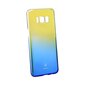 Baseus Glaze Case Impact Silicone Case for Samsung G955 Galaxy S8 Plus Transparent - Blue цена и информация | Telefoni kaaned, ümbrised | kaup24.ee