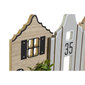 Seina riidepuu DKD Home Decor puit MDF majad (50 x 4.5 x 25 cm) hind ja info | Nagid | kaup24.ee