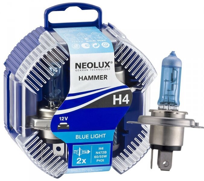 NEOLUX H4 BLUE LIGHT 4008321756824 halogeenpirnid цена и информация | Autopirnid | kaup24.ee