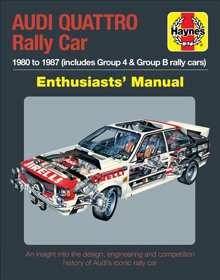 Audi Quattro Rally Car Enthusiasts' Manual: 1980 to 1987 (includes Group 4 & Group B rally cars) цена и информация | Tervislik eluviis ja toitumine | kaup24.ee