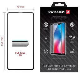 Swissten Ultra Durable Full Face Tempered Glass Защитное стекло Apple iPhone 14 Pro Max Черное цена и информация | Ekraani kaitsekiled | kaup24.ee