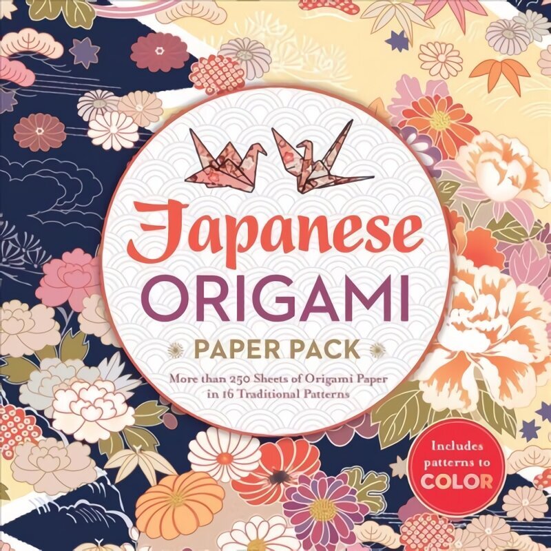Japanese Origami Paper Pack: More than 250 Sheets of Origami Paper in 16 Traditional Patterns цена и информация | Tervislik eluviis ja toitumine | kaup24.ee